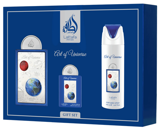 Estuche Lattafa Art Of Universe 3 Piezas Unisex Eau De Parfum Original