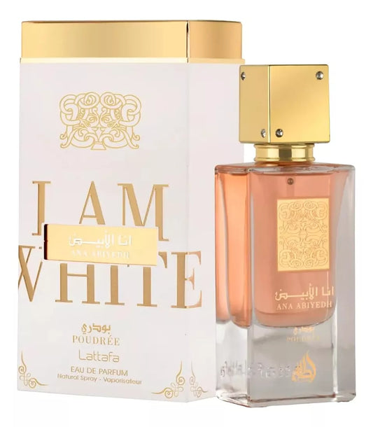 Lattafa I Am White Poudree Unisex Eau De Parfum 60 Ml Original