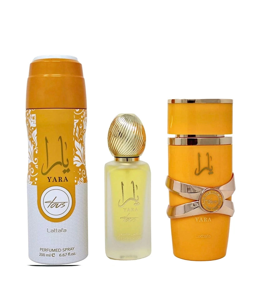Lattafa Estuche Yara Tous 3 Piezas Woman 100ml Eau de Parfum Original