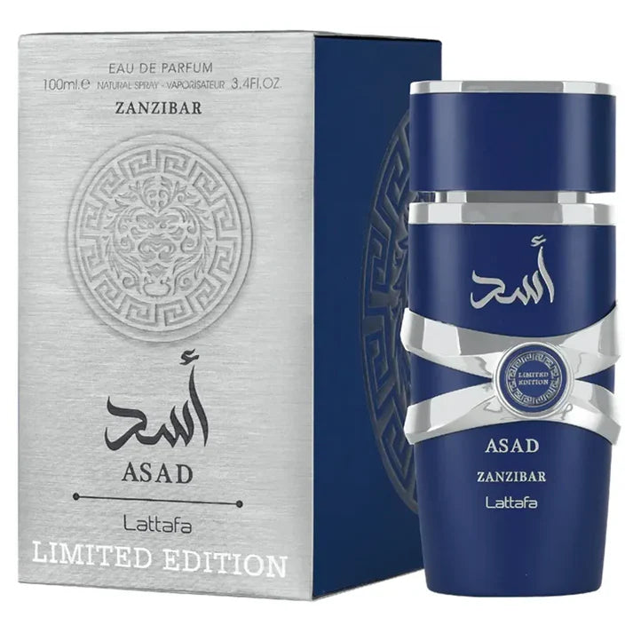 Lataffa Asad Zanziba Limited Edition Men Eau De Parfum 100 Ml Original