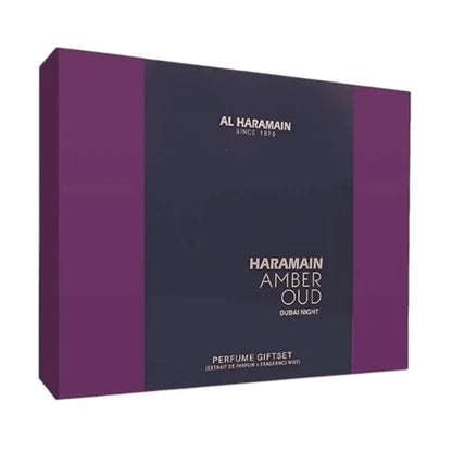 Al Haramain Estuche  Since 1970 Amber oud Dubai Night Men 75 + 30+ 250 ml Extrait  de parfum + Fragance Mist Original