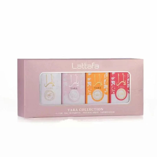 Lattafa Set Miniatura Colección Yara  4 Pcs 5 Ml Woman Original