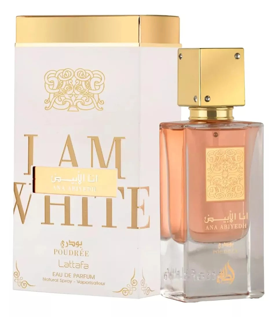 Lattafa I Am White Poudree Unisex Eau de Parfum 60ml Original