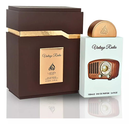 Lattafa Vintage Radio Unisex Eau de Parfum 100ml Original