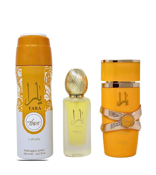 Lattafa Estuche Yara Tous 3 Piezas Woman 100ml Eau de Parfum Original